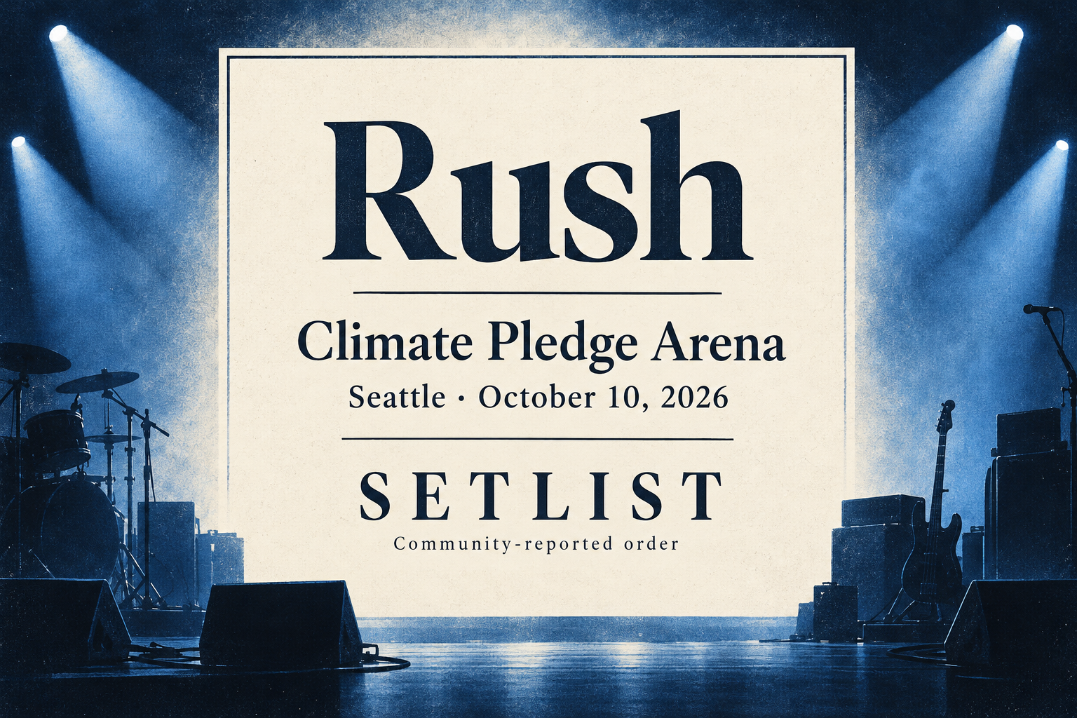 Concert setlist editorial preview