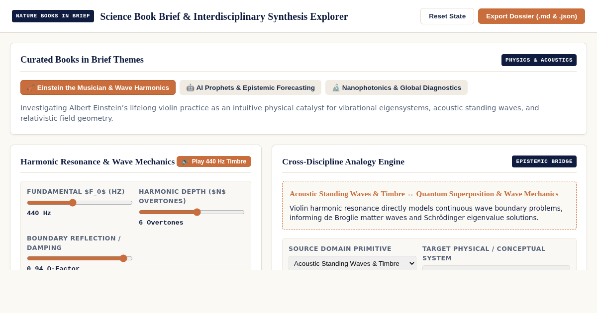 Science Book Brief & Interdisciplinary Synthesis Explorer preview