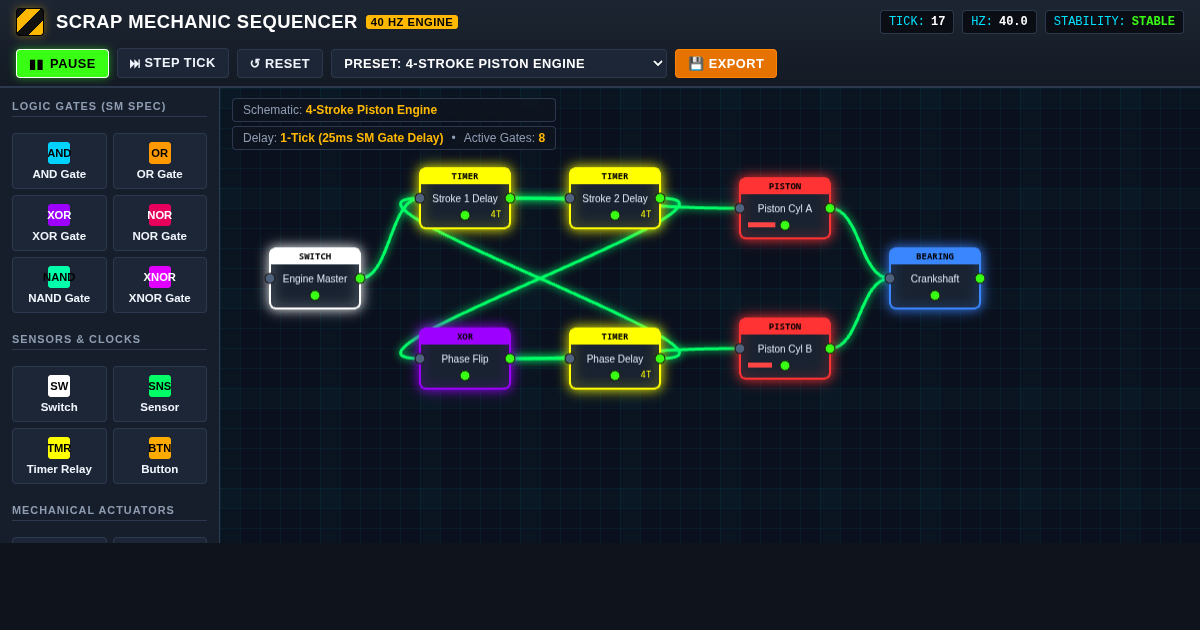 Scrap Mechanic Automation Logic & Timing Sequencer preview