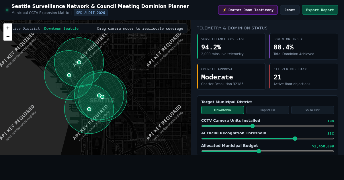 Seattle Surveillance Network & Council Meeting Dominion Planner preview