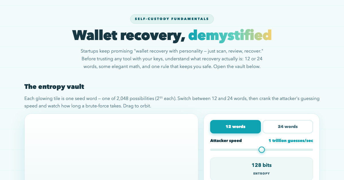 Seed Phrases & Wallet Recovery: How It Really Works preview
