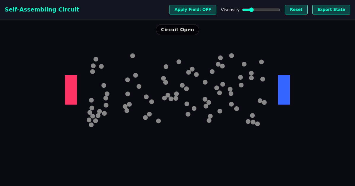 Self-Assembling Circuit Simulator preview