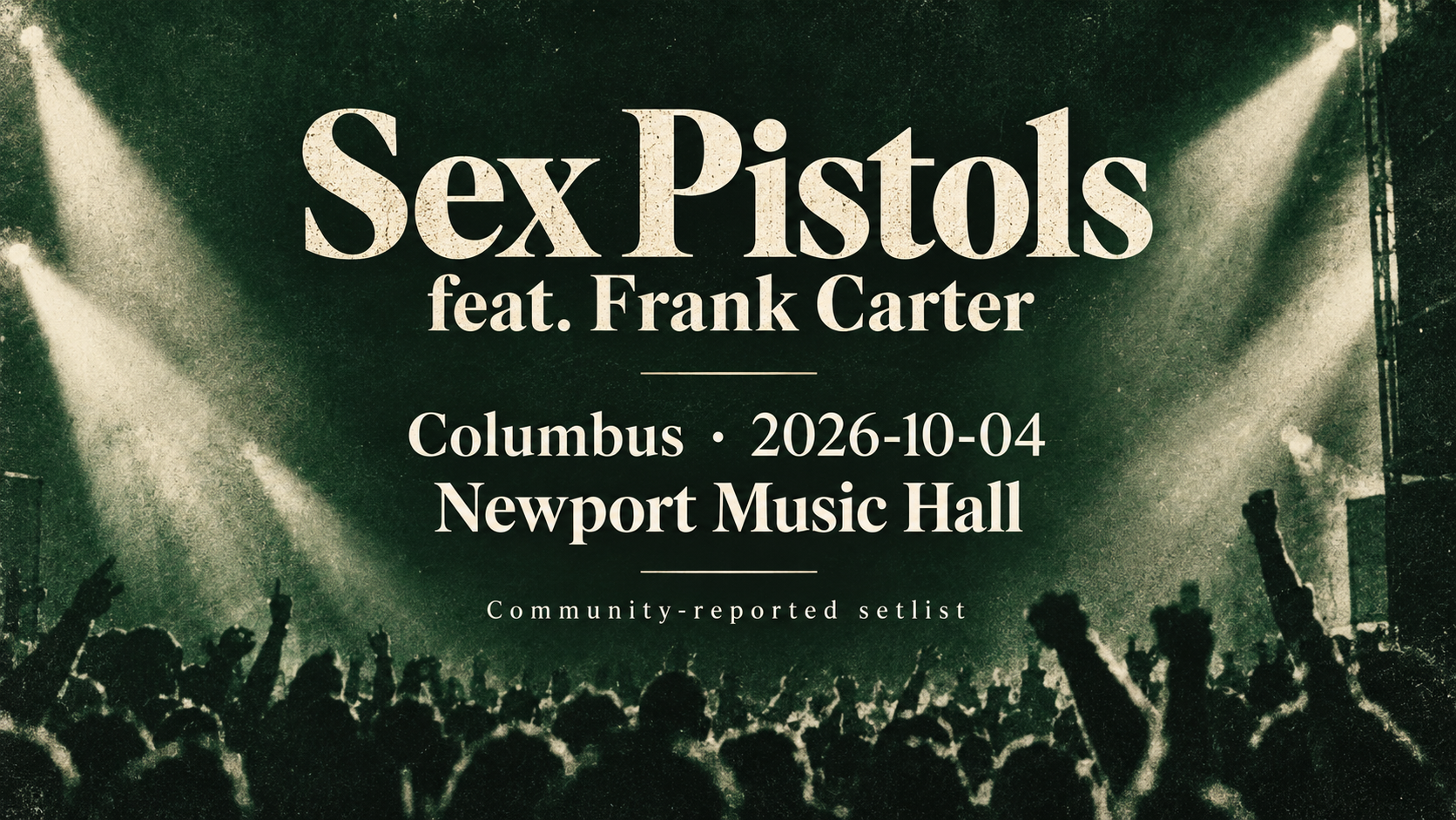 Concert setlist editorial preview