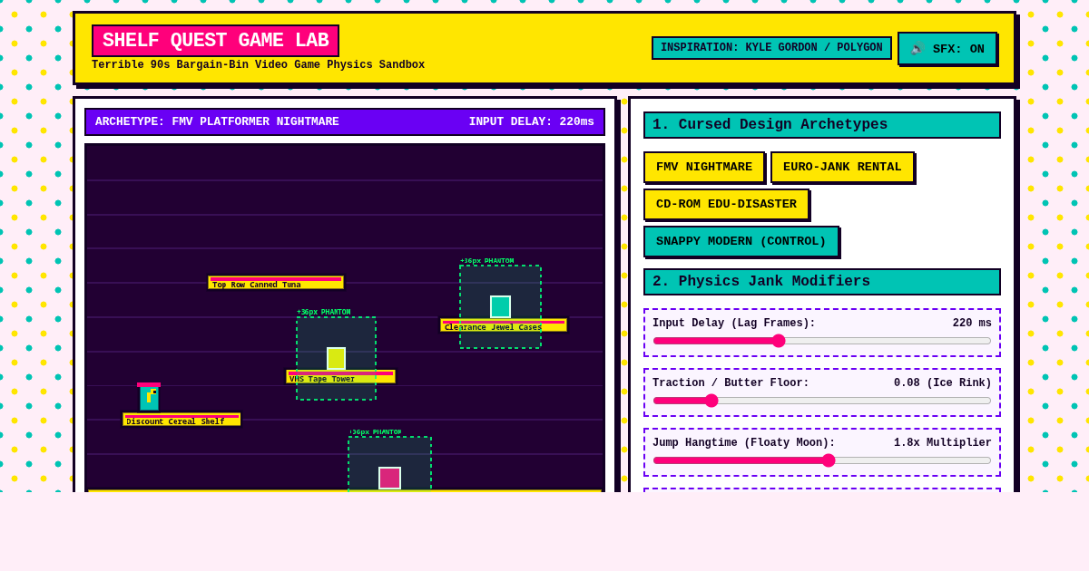 Shelf Quest: Terrible Video Game Inspiration Lab preview