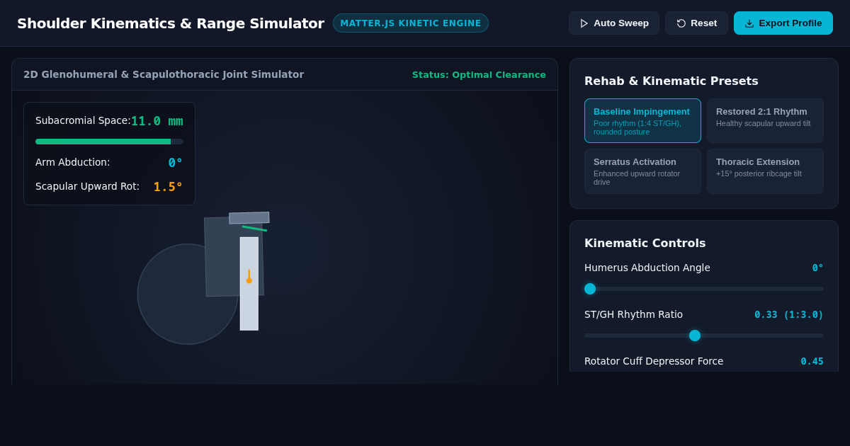 Shoulder Kinematics & Painless Range Simulator preview