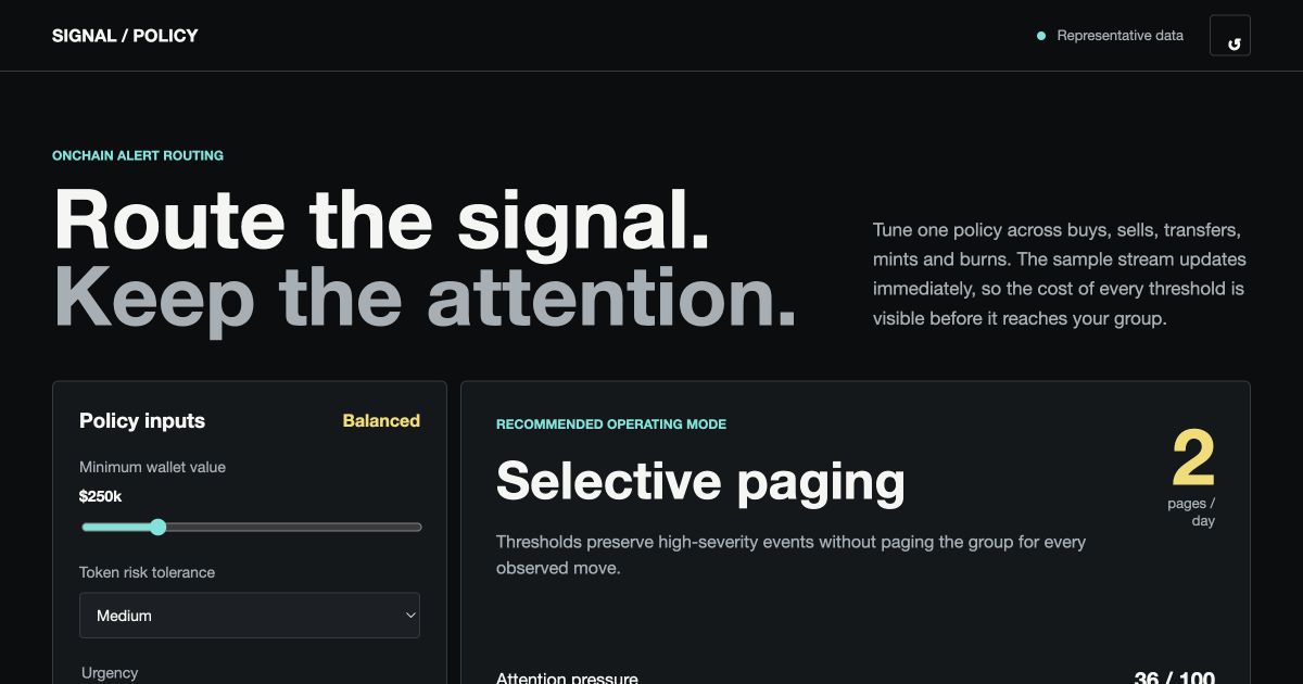 Signal Policy Studio preview