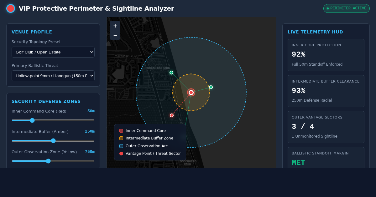 VIP Protective Perimeter & Sightline Analyzer preview