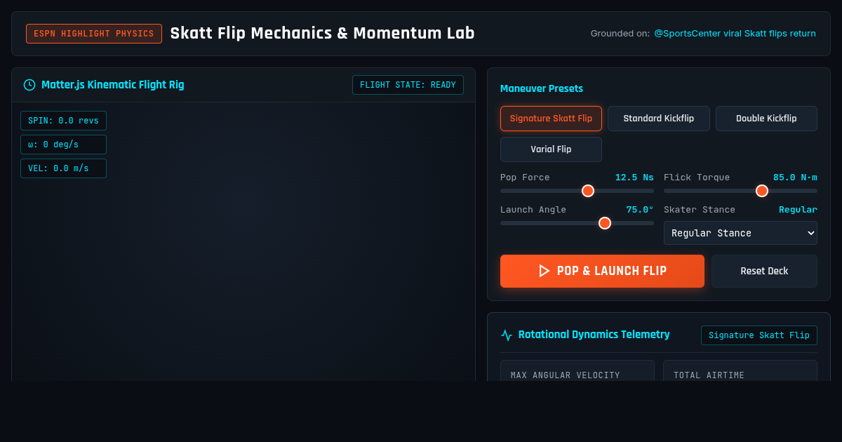 Skatt Flip Mechanics & Momentum Lab preview