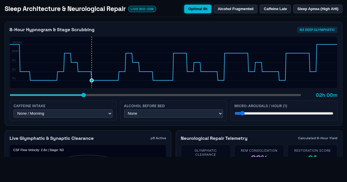 Sleep Architecture & Neurological Repair Simulator preview