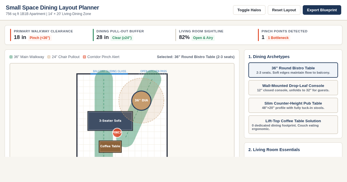 Small Space Dining Layout Planner preview