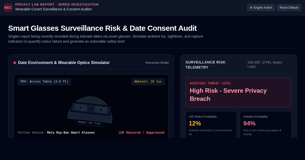 Smart Glasses Surveillance Risk & Date Consent Audit preview