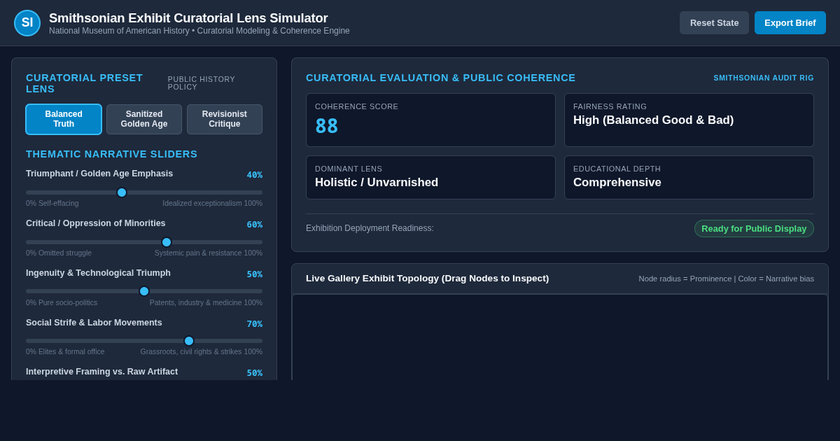 Smithsonian Exhibit Curatorial Lens Simulator preview