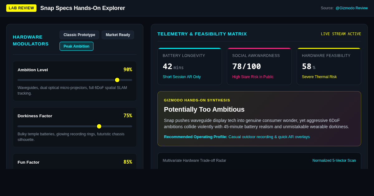 Snap Specs Hands-On Explorer preview