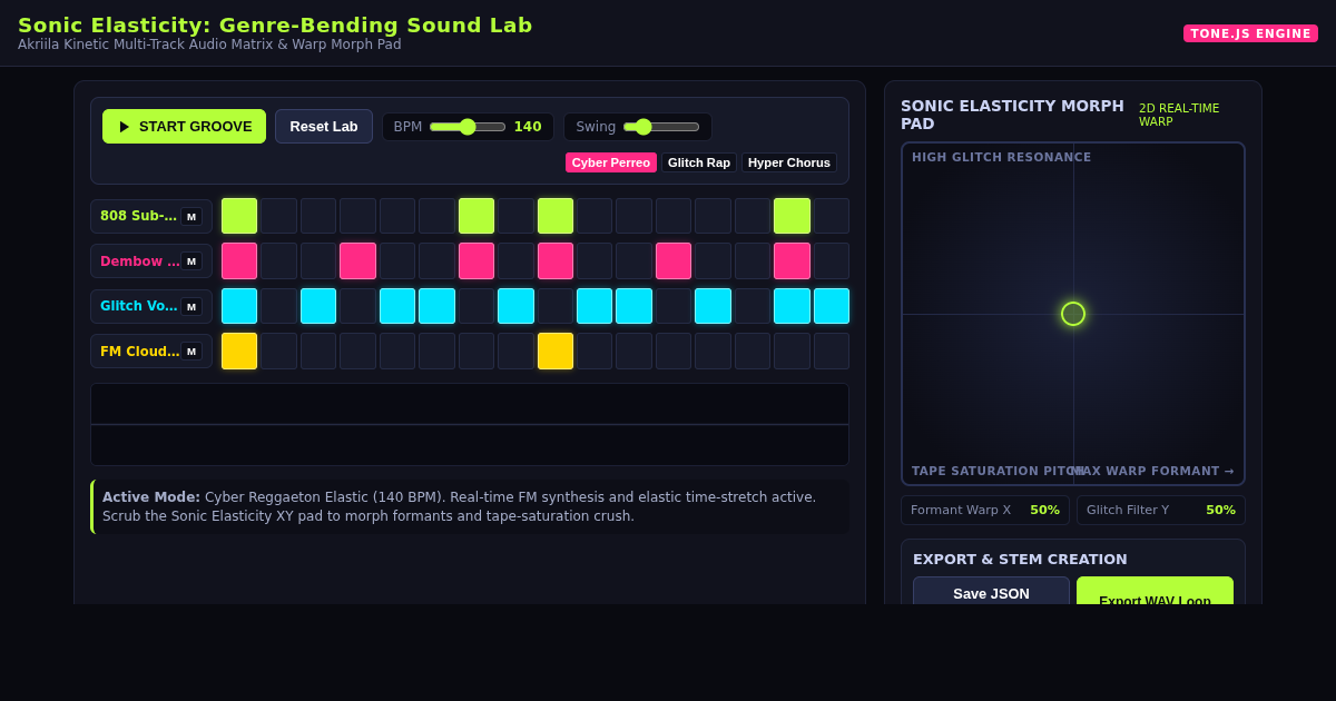 Sonic Elasticity: Genre-Bending Sound Lab preview