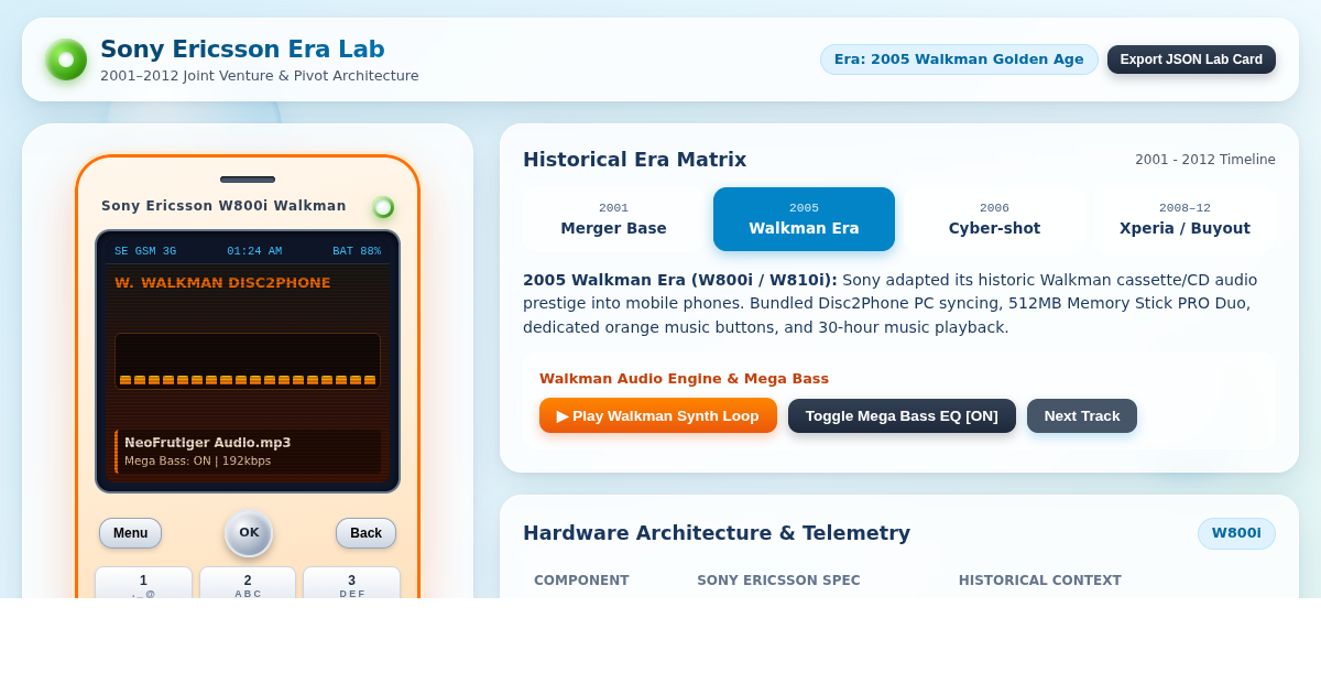 Sony Ericsson Era Lab: Walkman, Cyber-shot & Smartphone Pivot Explorer preview