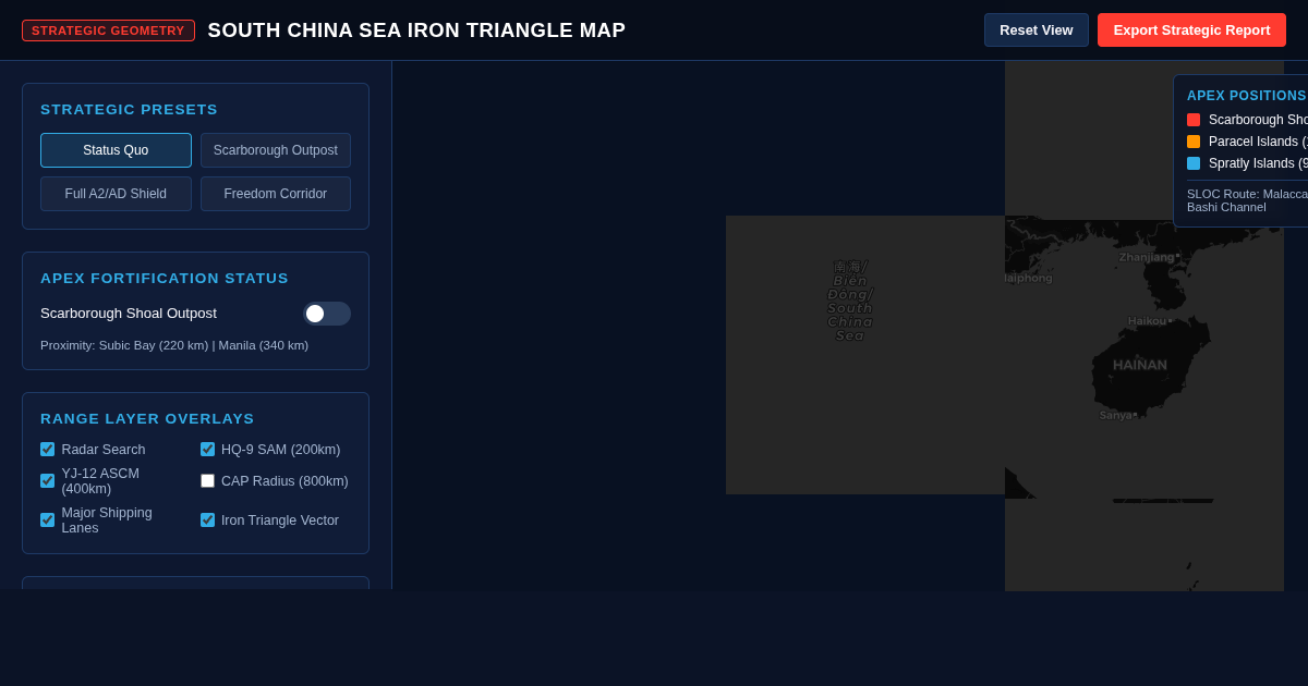 South China Sea Iron Triangle Strategic Map preview