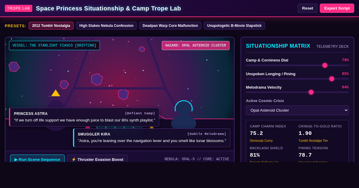 Space Princess Situationship & Camp Trope Lab preview