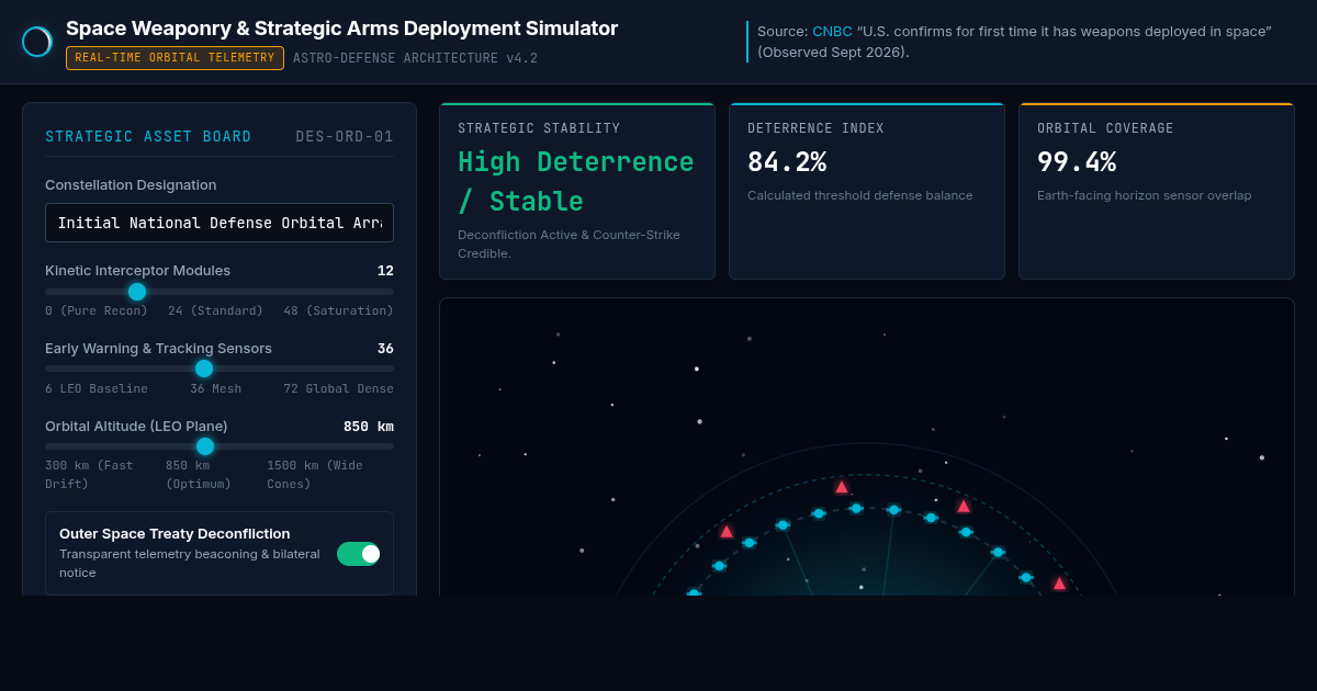 Space Weaponry & Strategic Arms Deployment Simulator preview