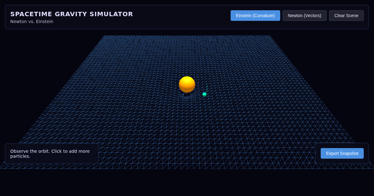 Spacetime Gravity Simulator preview