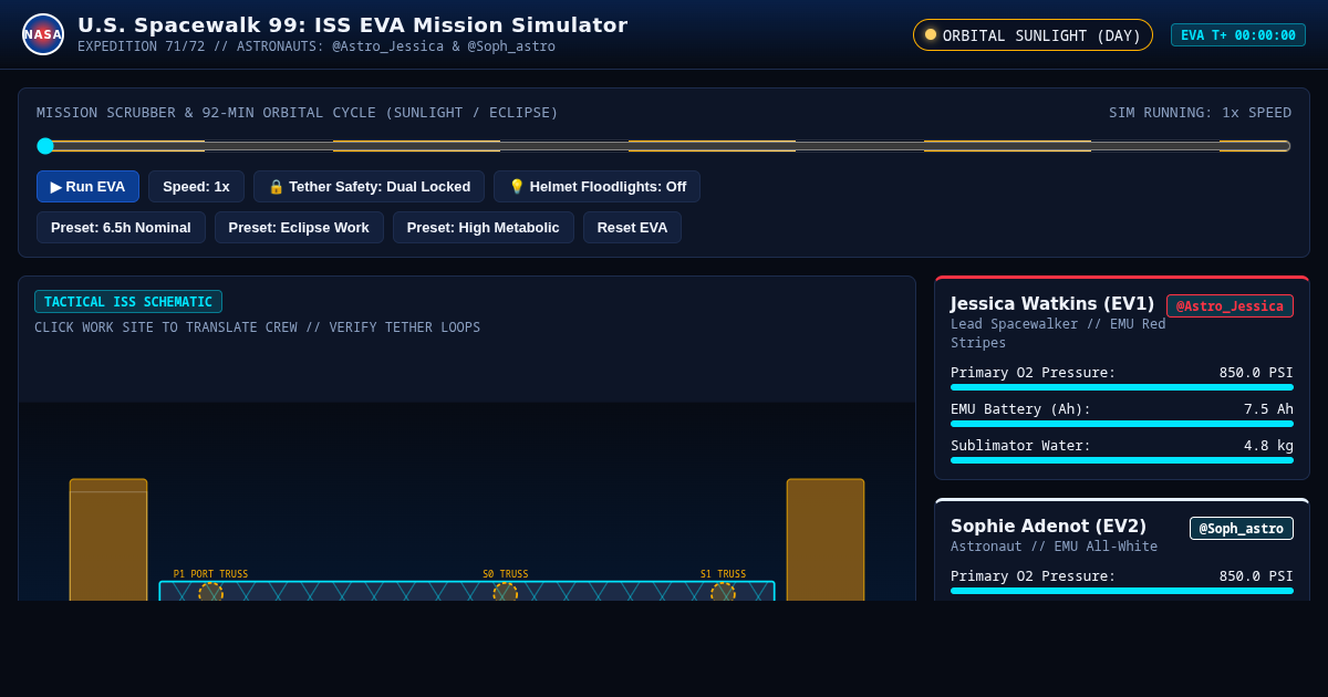 U.S. Spacewalk 99: ISS EVA Mission Simulator preview