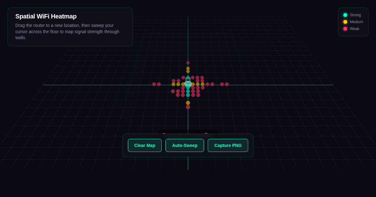 Spatial WiFi Heatmap Simulator preview