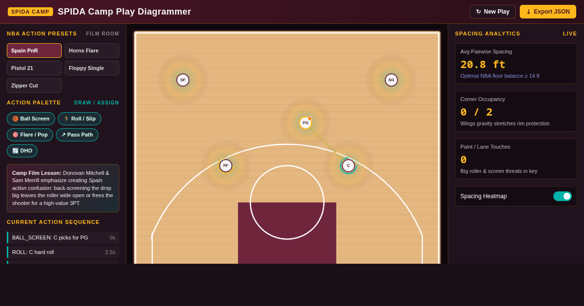 SPIDA Camp Play Diagrammer preview