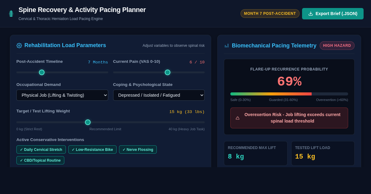 Spine Recovery & Activity Pacing Planner preview