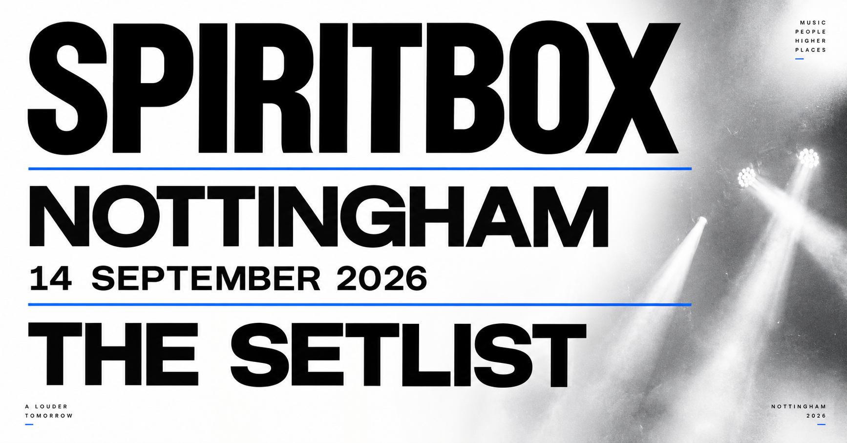 Spiritbox Setlist Sequencer: Motorpoint Arena, Nottingham (Sept 14, 2026) preview