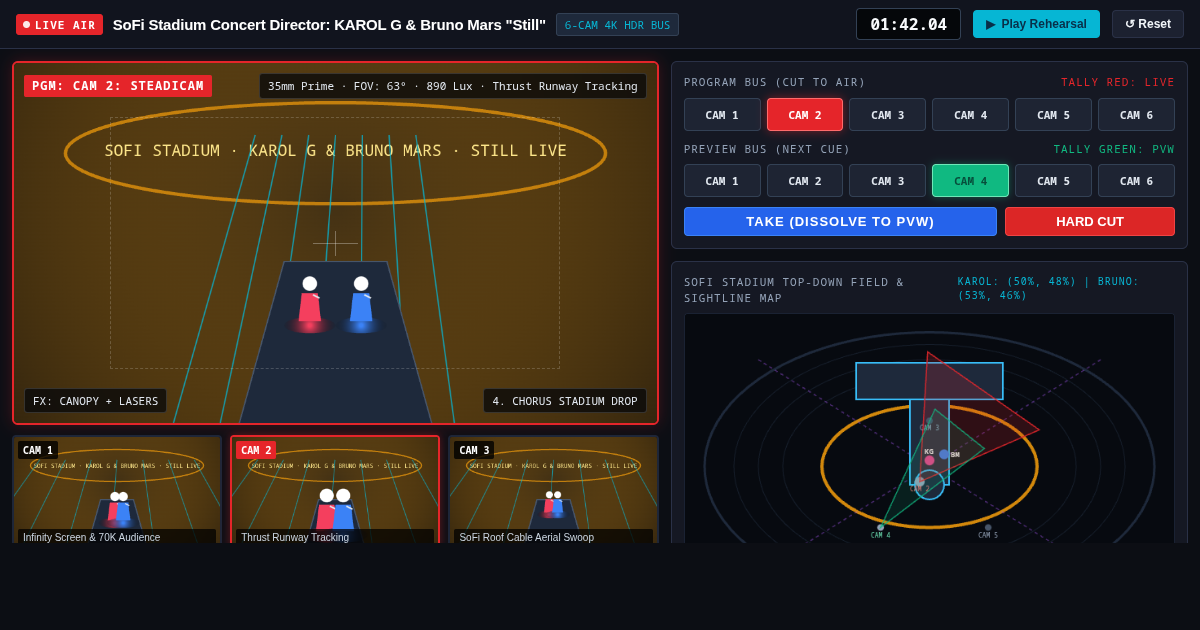 SoFi Stadium Concert Video Director: KAROL G & Bruno Mars 'Still' Multi-Cam Staging Suite preview