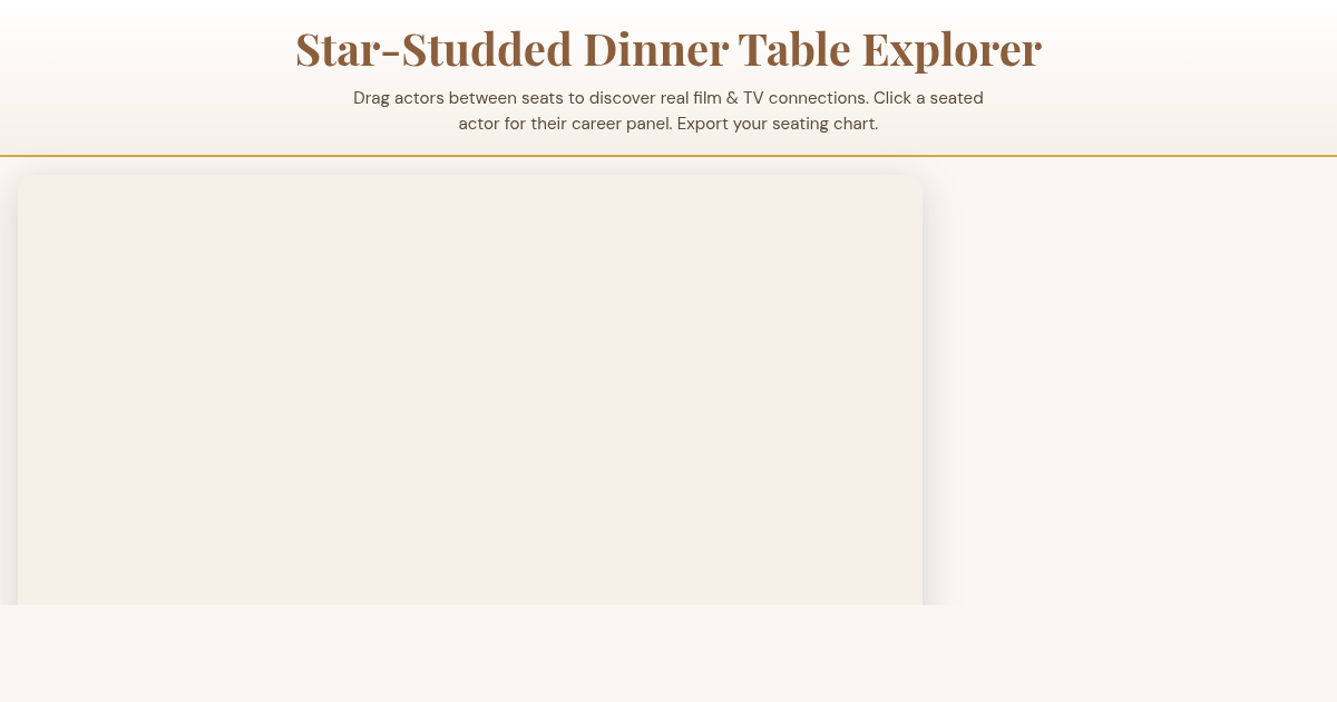 Star-Studded Dinner Table Explorer preview