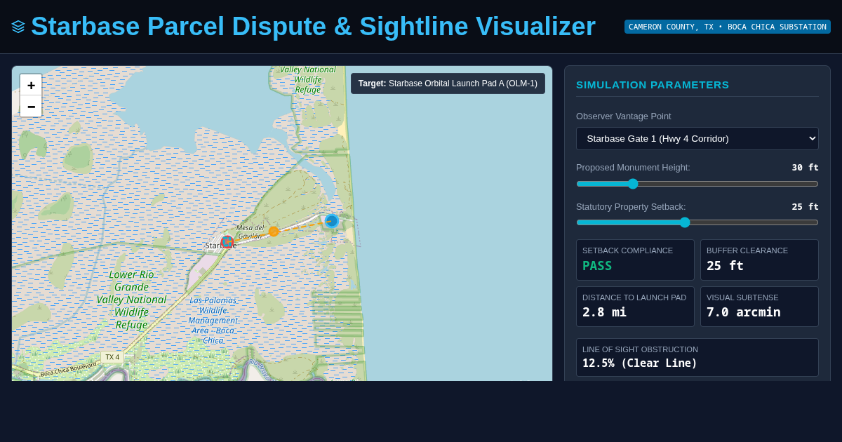 Starbase Parcel Dispute & Sightline Visualizer preview