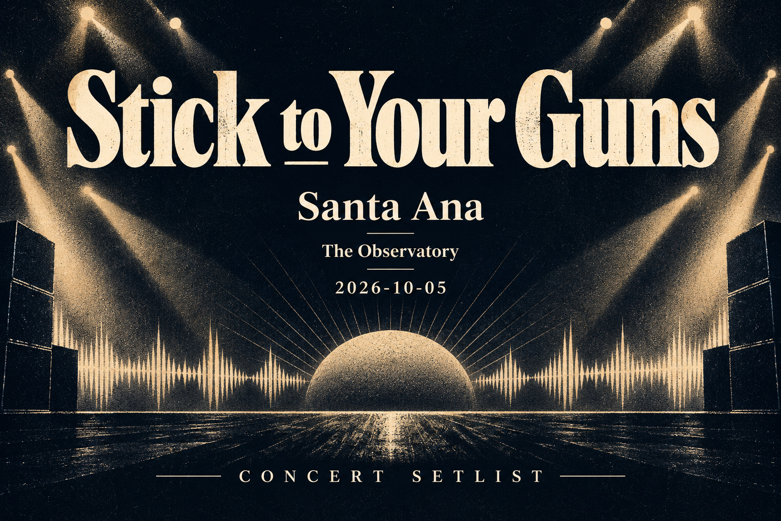 Concert setlist editorial preview