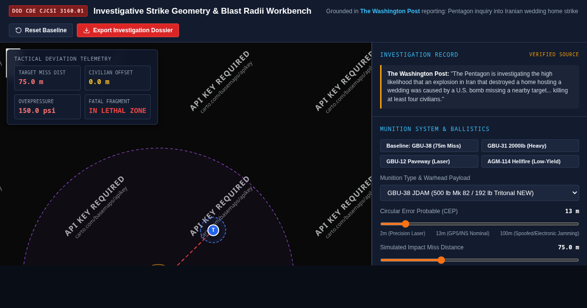Investigative Strike Geometry & Blast Radii Workbench preview