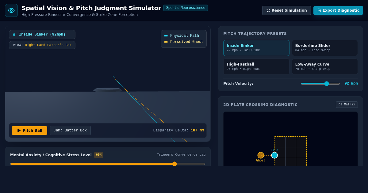 Spatial Vision & Pitch Judgment Simulator preview