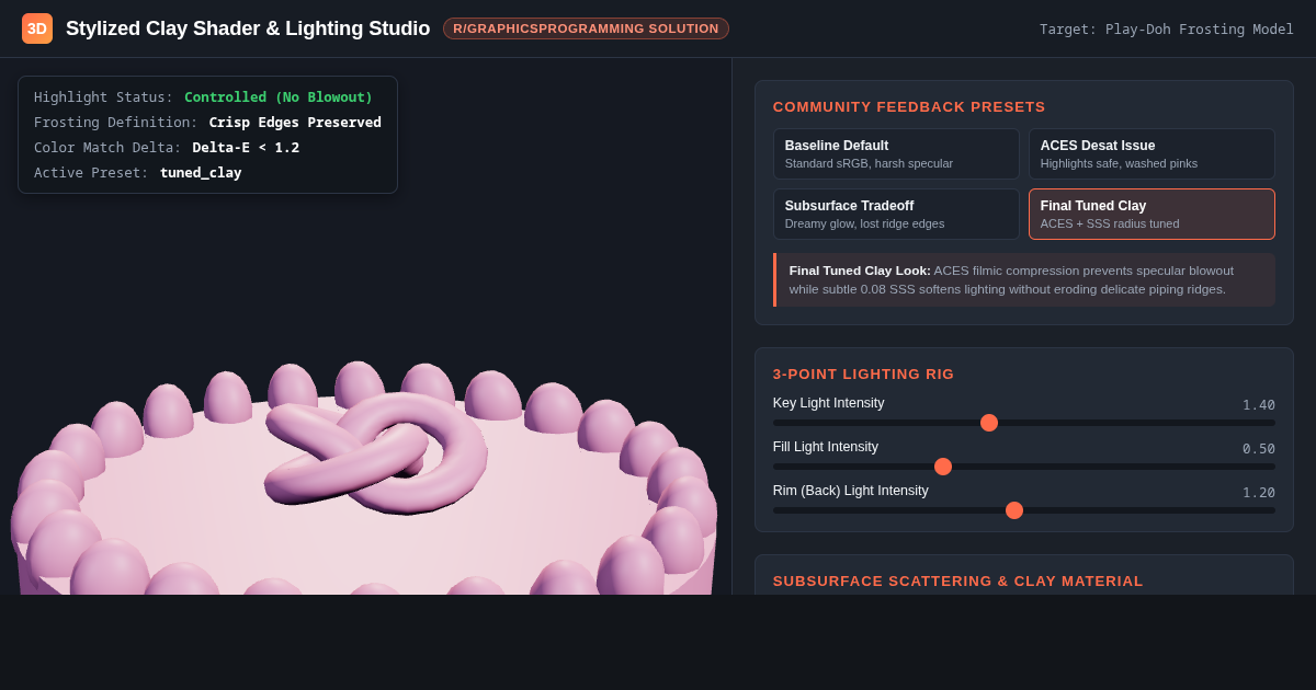 Stylized Clay Shader & Lighting Studio preview