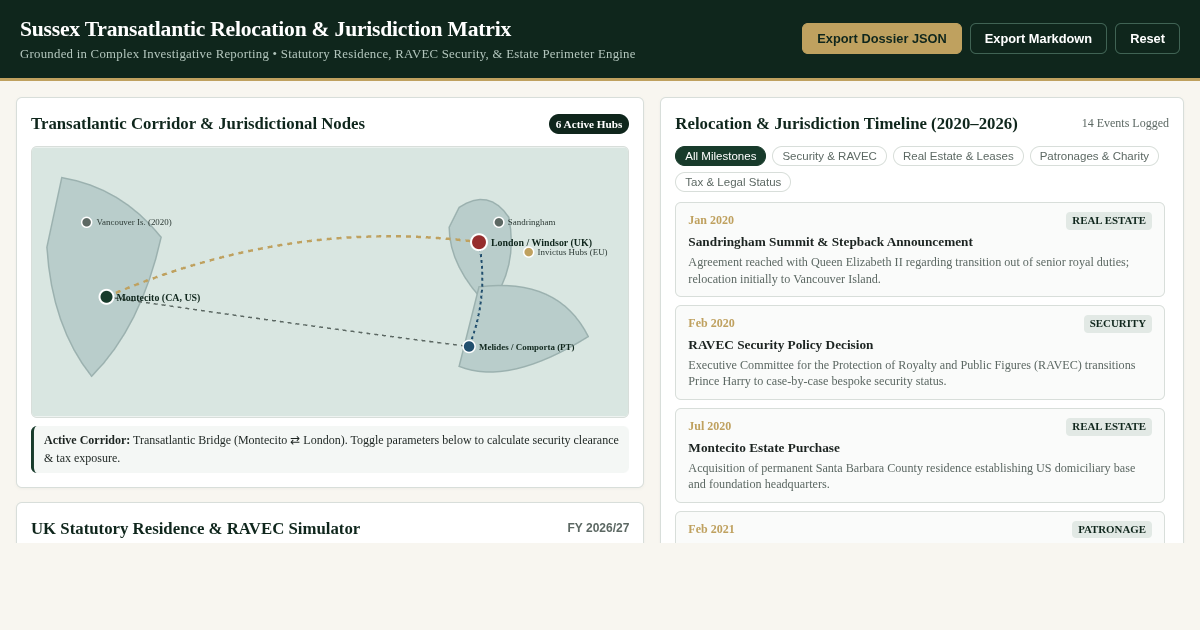 Sussex Transatlantic Relocation & Jurisdiction Matrix preview