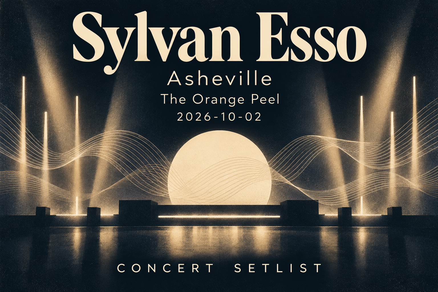 Concert setlist editorial preview