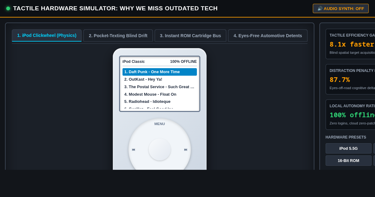 Tactile Hardware Simulator: Why We Miss Outdated Tech preview