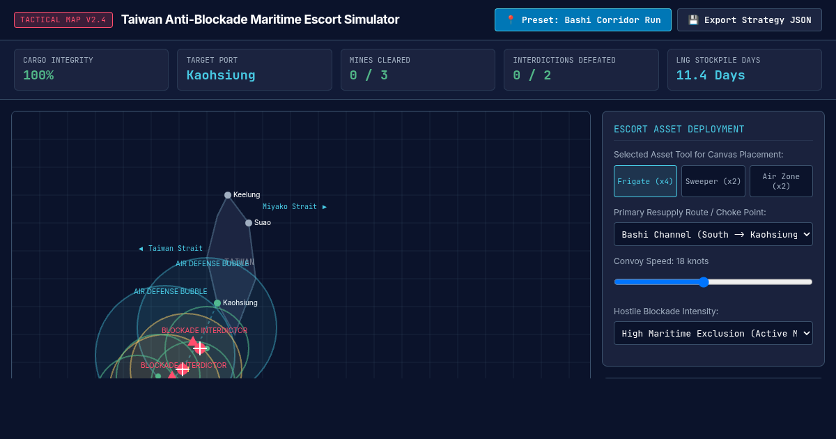 Taiwan Anti-Blockade Maritime Escort Tactical Simulator preview