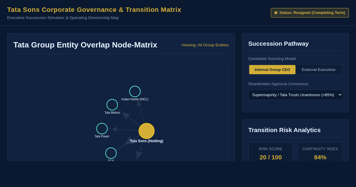 Tata Sons Executive Transition & Governance Matrix preview
