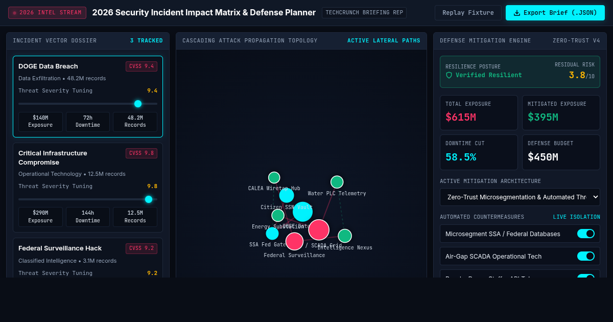 2026 Security Incident Impact Matrix & Defense Planner preview