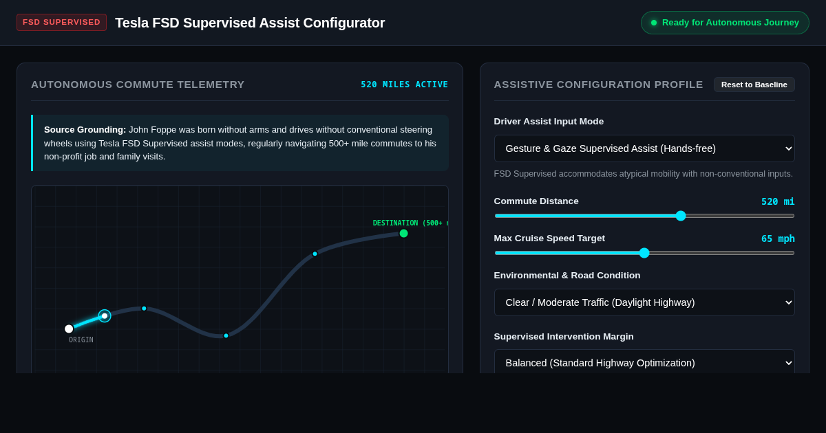 Tesla FSD Supervised Assist Configurator preview