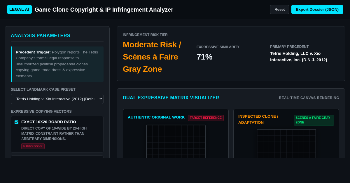 Game Clone Copyright & IP Infringement Analyzer preview