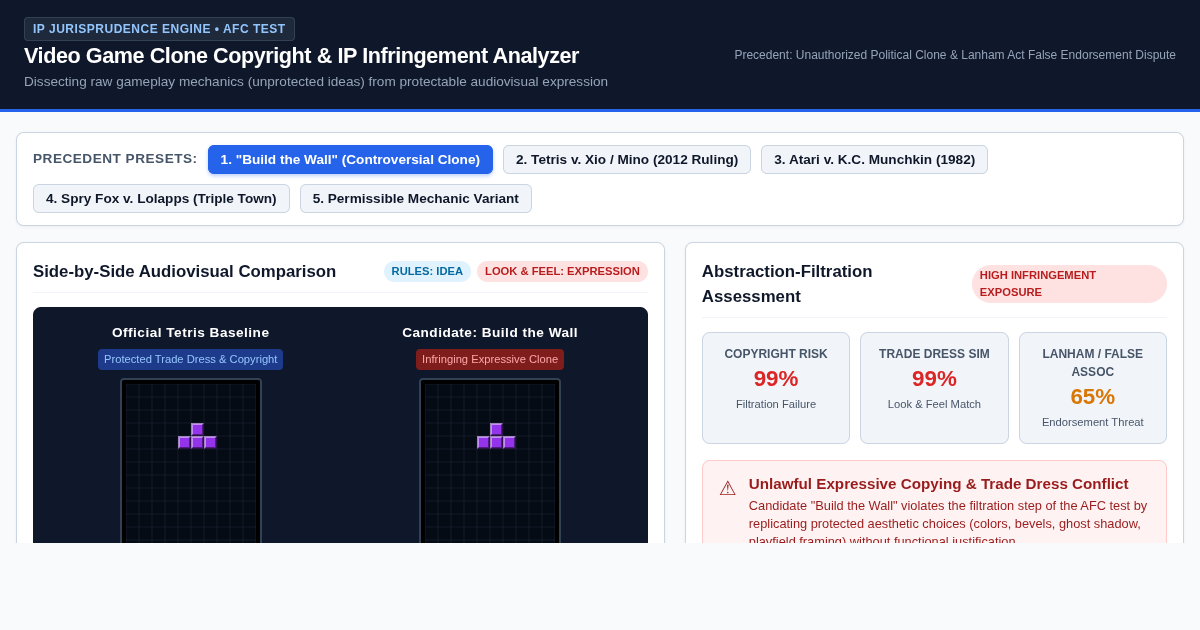 Game Clone Copyright & IP Infringement Analyzer preview