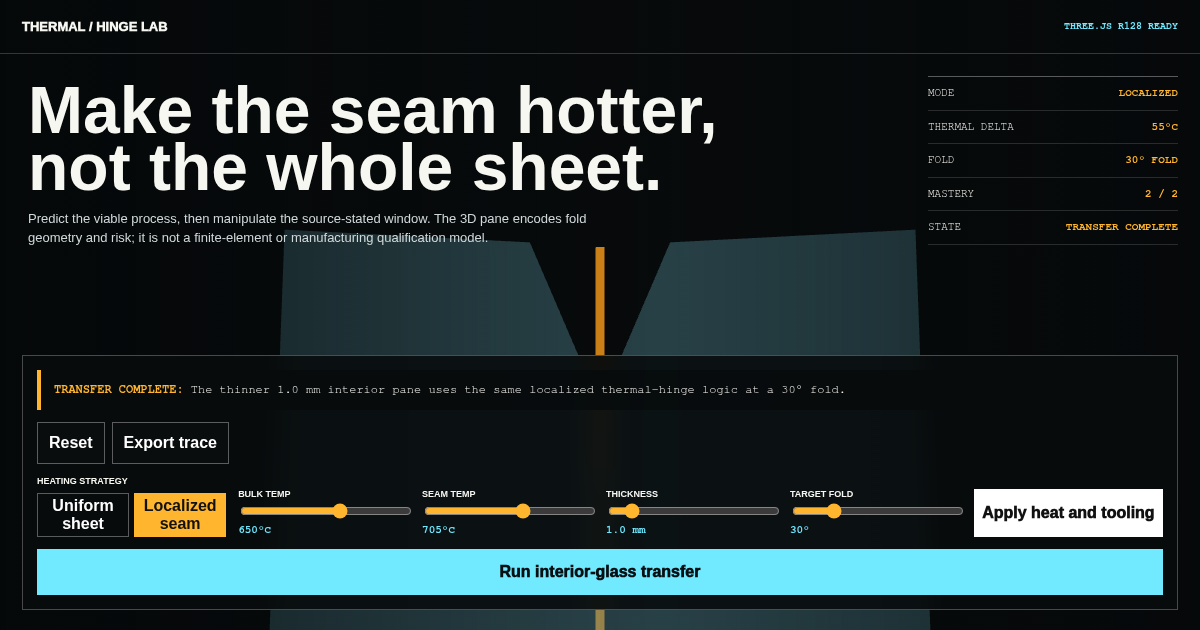 Thermal-Hinge Glass Lab preview