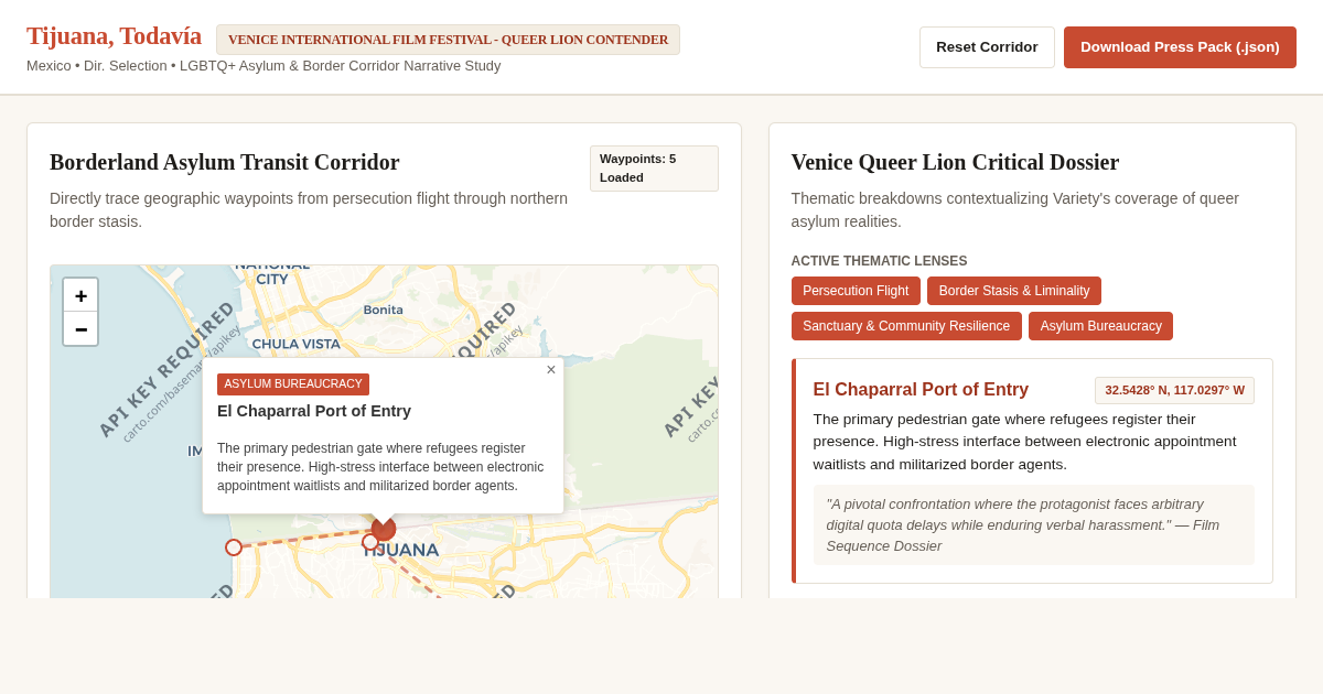 Tijuana, Todavía: Venice Queer Lion Contender Dossier & Corridor Explorer preview