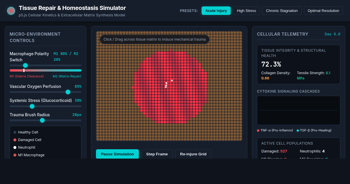Tissue Repair & Homeostasis Simulator preview