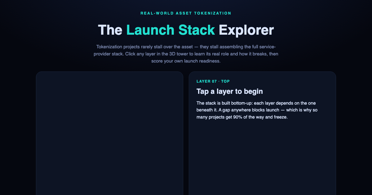 Security-Token Launch Stack Explorer preview
