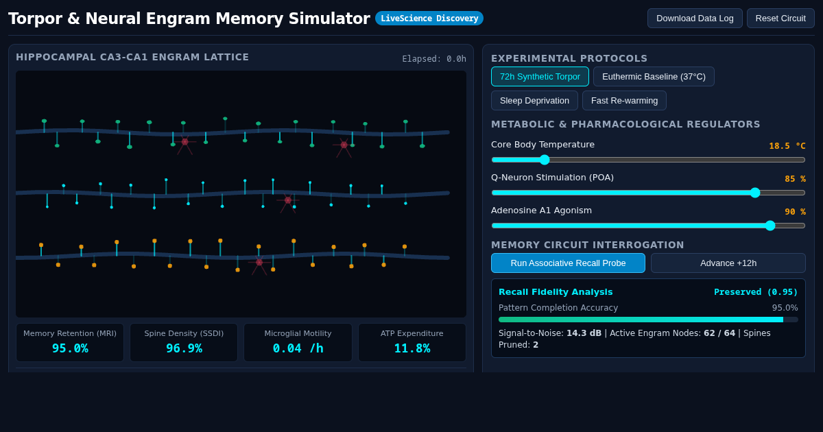 Torpor & Neural Engram Memory Simulator preview