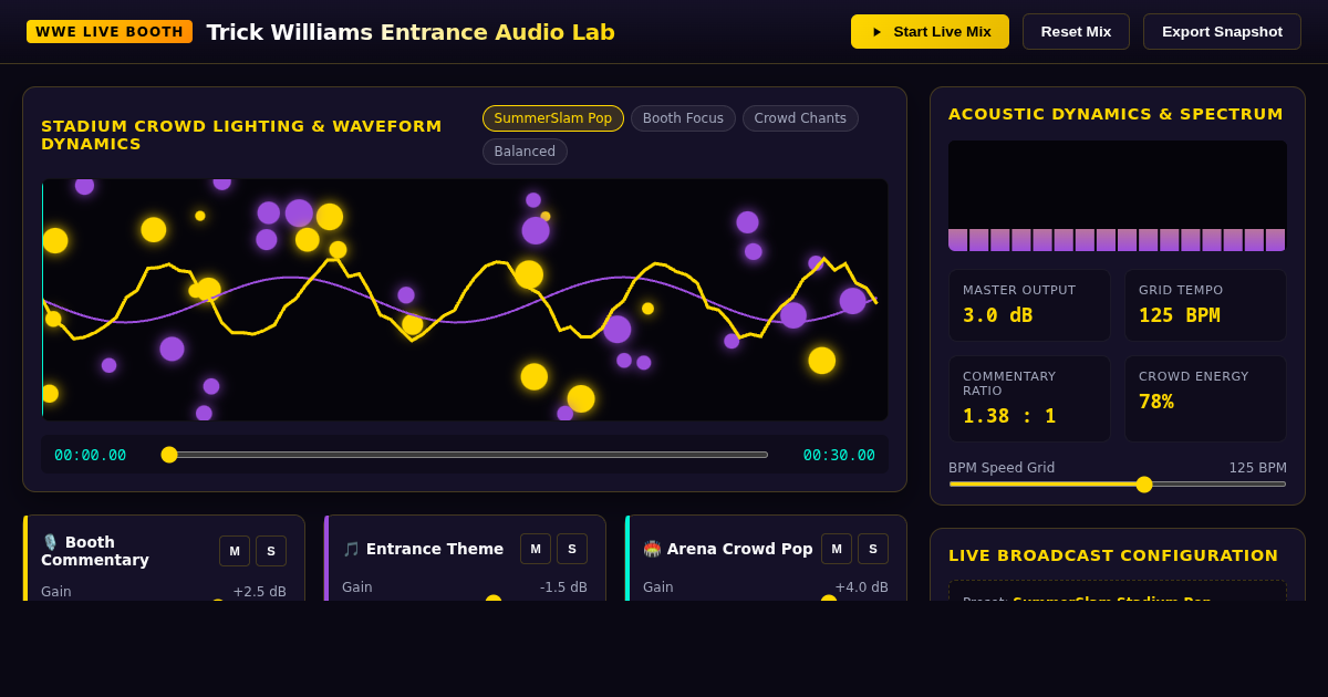 Trick Williams Entrance & Commentary Interactive Audio Lab preview